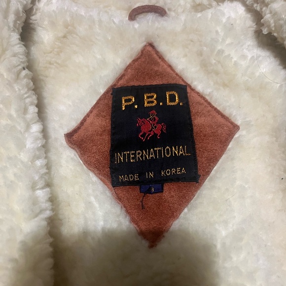 Orange leather bomber jacket - Picture 2 of 4